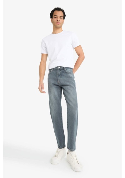 Defacto 90s Slim Fit Dar Paça Jean Pantolon E8428ax25aunm84 İndigo