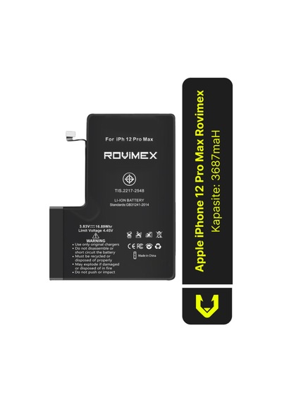 Apple iPhone  Uyumlu  12 Pro Max Batarya Pil - 3687 Mah