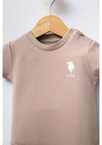 U.S. Polo Assn. U.s. Polo Assn Erkek Bebek Beyaz Body Zıbın Beyaz