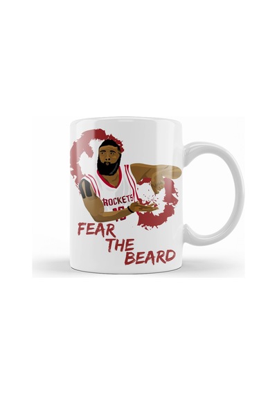 James Harden Fear The Beard Kupa Bardak Porselen Karışık