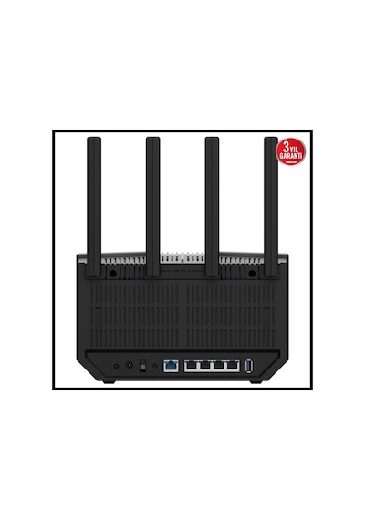 Asus Rt-be92, Be9700, 4 Port, 9700mbps, Tri Band, 6ghz Wifi 7, Aimesh, Gigabit Extendable Router