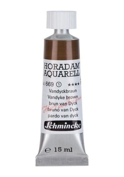 Schmincke : Horadam Aquarell Artist Sulu Boya : 15 Ml Tüp : Seri 1 669 Vandyke Brown