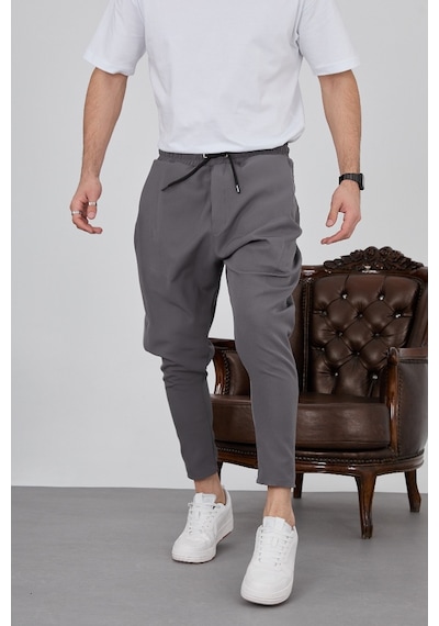 Baykim Sports Wears Unisex Modern Şalvar Pantolon Koyu Gri