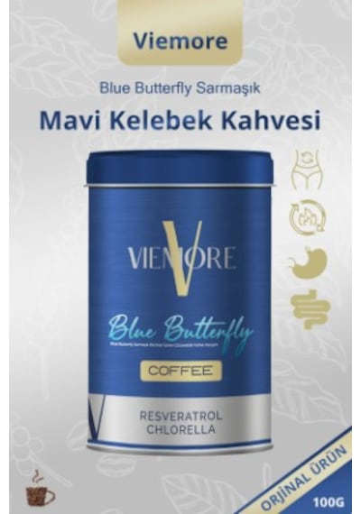 Viemore Blue Butterfly Sarmaşık Ekstresi Içeren Kahve - Mavi Kelebek Kahvesi 100g Çözünebilir