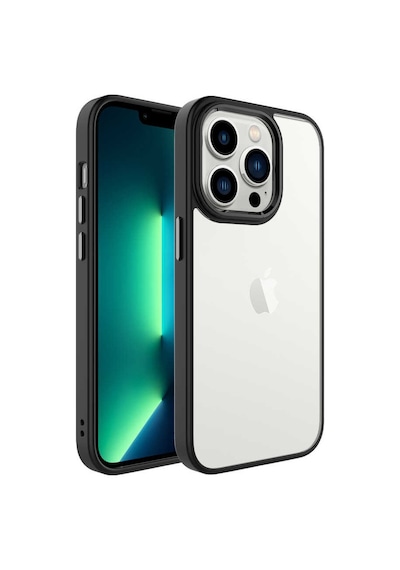 Apple Uyumlu iPhone 14 Pro Kılıf Sararmaz Defens Armour Krom Case