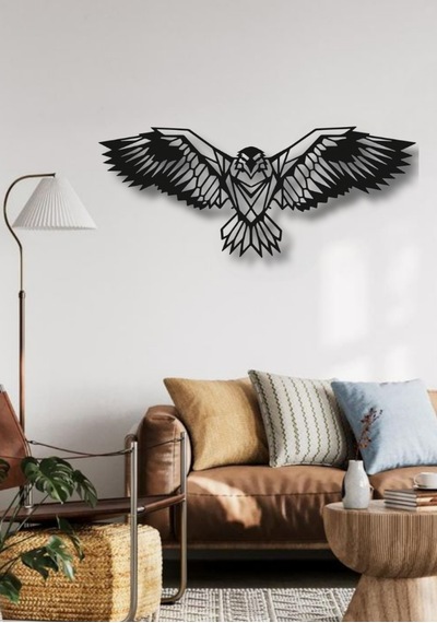 Metal Duvar Tablosu Kartal