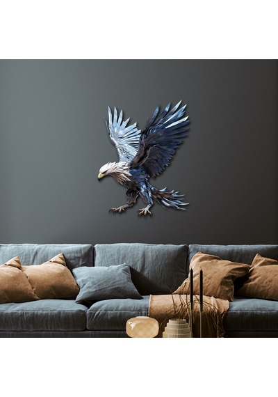 Mavi Kartal Metal Tablo