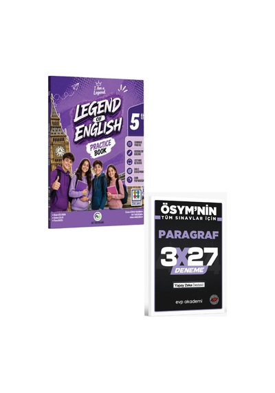 Av 2027 5. Sınıf Legend Of English Practice Book+ Evp Akademi Paragraf