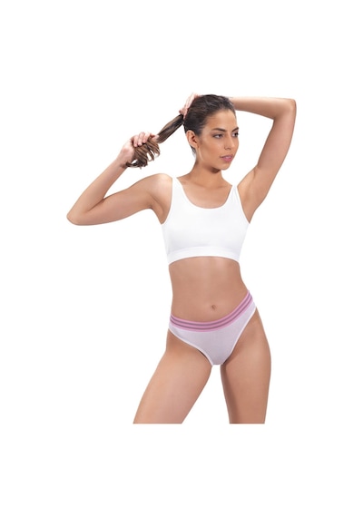 Cottonhill Spor Basic Pamuklu Bikini Külot 3'lü Paket - 3 Çok Renkli 2 Çok Renkli