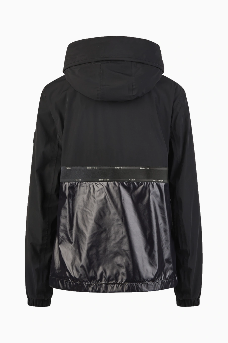Pikeur Rainjacket 7018 Kapüşonlu Su Geçirmez Kadın Yağmurluk Siyah
