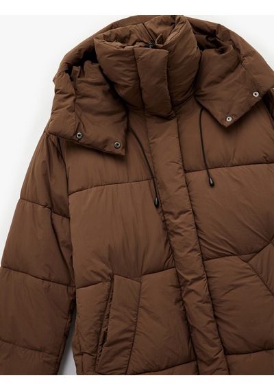 Koton Uzun Kollu Cepli Kapüşonlu Fermuarlı Oversize Su İtici Uzun Şişme Mont Kahverengi 6wak00233ew Kahve Koton Uzun Kollu Cepli Kapüşonlu Fermuarlı Oversize Su İtici Uzun Şişme Mont Kahverengi 6wak00233ew Kahve