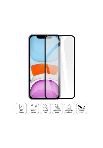 Apple İphone 13/13 Pro/14 İçin Tasarlanmış Premium Anti-statik Ekran Koruyucu Uçtan Kenara Kapsama Full Kaplama Tam Koruma Dayanıklı Temperli Cam