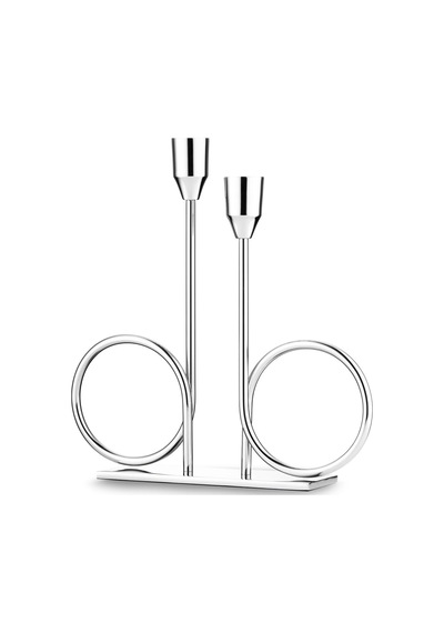 Jumbo Alula Stand Şamdan Silver Diğer