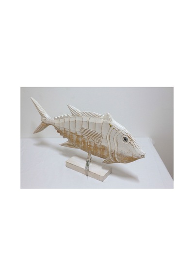 Ahşap Dekoratif Balık 60 Cm Balık Biblo Ayaklı