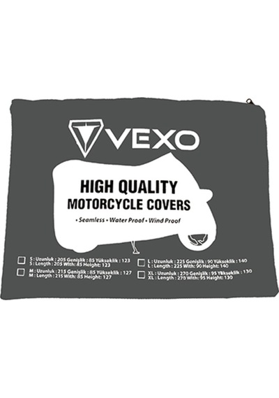 Vexo Plus Motosiklet Brandası Siyah