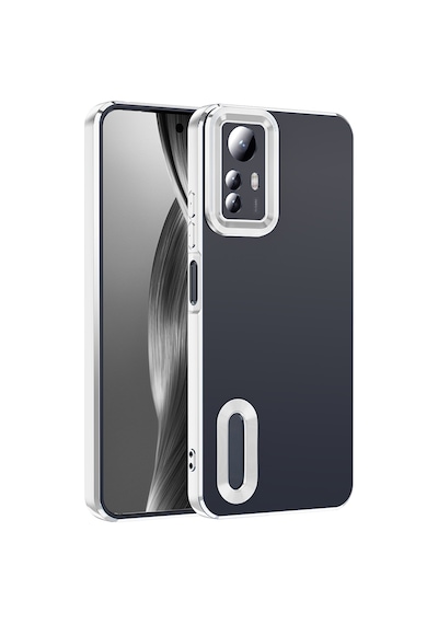 Xiaomi Redmi Note 12s Kılıf Kamera Lens Korumalı Logo Gösteren İnce Hafif Pazarplus Rose Gold