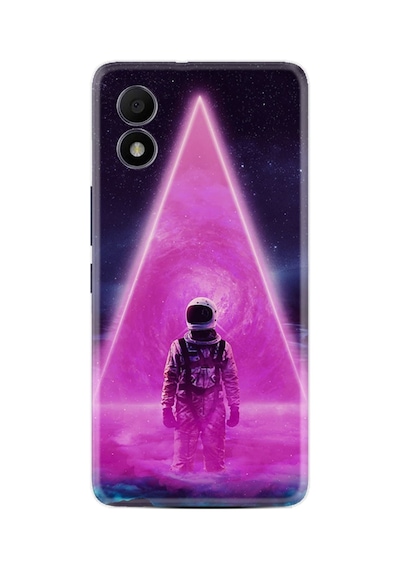 Tcl 303 Kılıf Excode Resimli Desenli Silikon Platinium Series Astro Purple 1890
