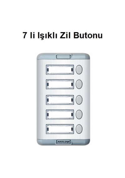 7 Li Işıklı Zil Butonu