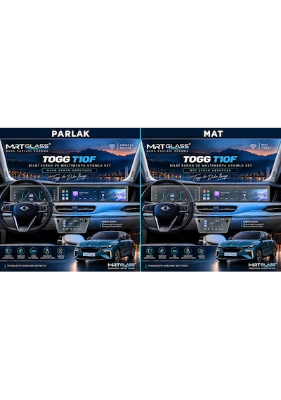 Togg T10f Uyumlu Mat Nano Ekran Koruyucu Seti - 9h Esnek Ekran Koruyucu