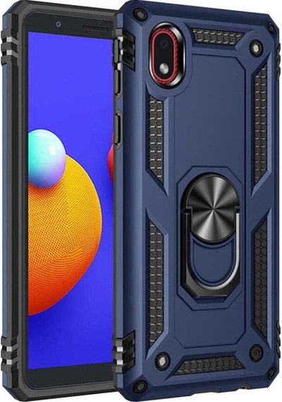 Galaxy A01 Core Kılıf Zore Vega Kapak Mavi