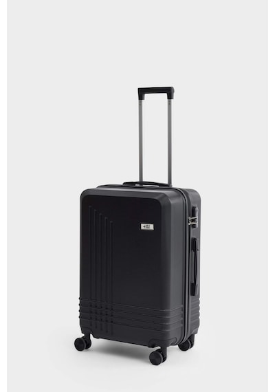 Defacto Unisex Sert Kapaklı Çekçekli Küçük Valiz H2404axnsbk60 Siyah-bk60