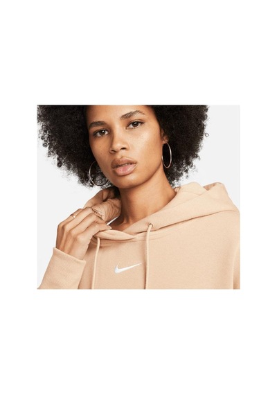 Nike W Nsw Phnx Flc Oos Po Hoodie Dq5858-200 Bej