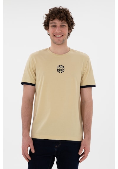 U.S. Polo Assn. Erkek Regular Fit Bisiklet Yaka Açık Haki Tişört 50306900-VR183