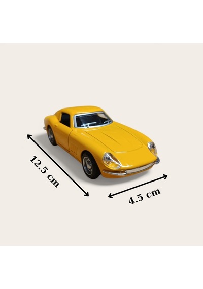1966 Ferrari Sarı 275 Gtb Metal Diecast Çek Bırak Model Araba Diğer