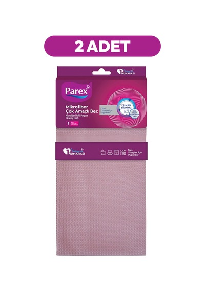 Mikrofiber Çok Amaçlı Bez Pembe İkili Paket Diğer