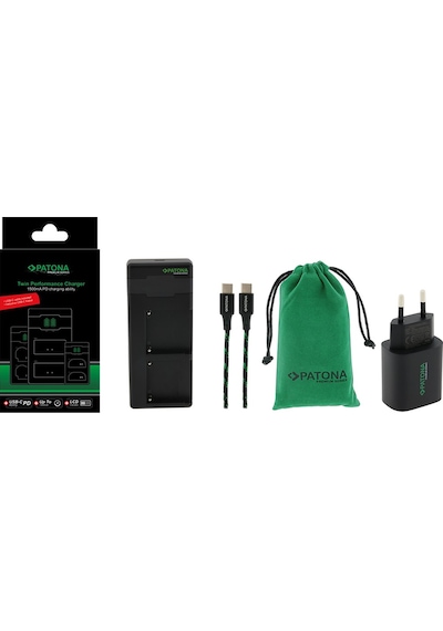 Patona Premium NP-FZ100 Sony İkili USB-C Şarj Cihazı + PD20W Adaptör
