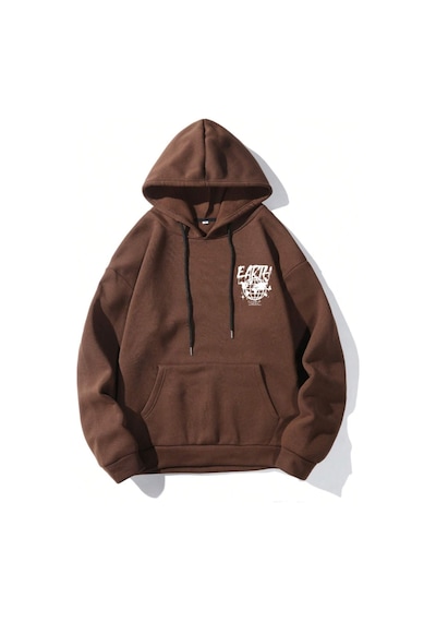 Altamira Unisex Earth Baskılı Kapüşonlu Sweatshirt 001