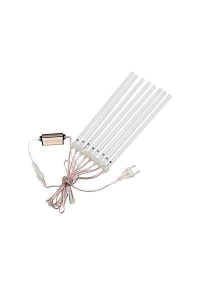 Meteor Kayan Yağmur Işığı Led Dış Mekan 8 Tüp Beyaz 50 Cm