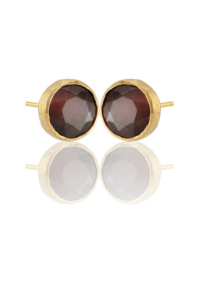 Kadir Jewellery 22 Ayar Altın Kaplama Kadın Minimal Küpe -el İşçiliği Ve Hipoalerjenik Küpe Kehribar 82589196