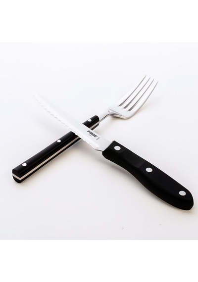 Pirge Steak Biftek Bıçağı & Çatal Seti 12cm 41085