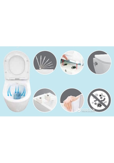 İdevit Alfa Kanalsız Rimless Asma Klozet ve Kapak Pp Soft