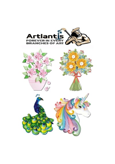 Quilling Seti 5 Mm İnce 3 Paket Quling Kağıt Katlama Kıvırma Sanatı Telkari Kuiling Karışık Renkli
