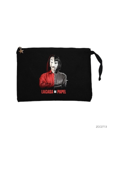 Zepplin Giyim La Casa De Papel Half Tokio Siyah Clutch Astarlı Cüzdan