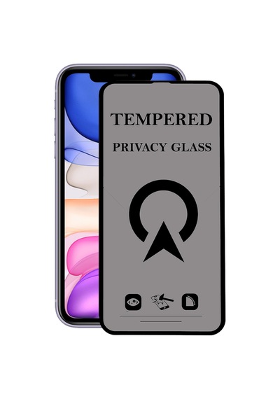 Apple Uyumlu   iPhone 11 ile Tam Kaplayan Hayalet Privacy Temperli Cam Ekran Koruycu