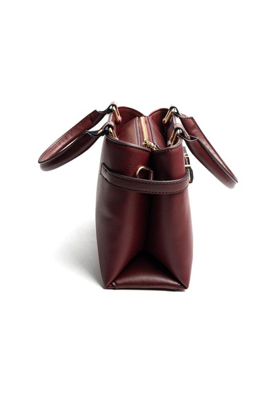 Silver Polo Sp1149 Kadın El Çantası Düz Bordo-bordo