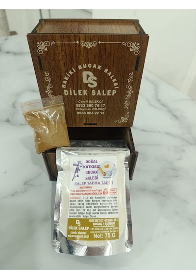 Meşhur Bucak Salebi,dilek Salep,5 Fincanlık Hediye Kutulu,şeker Karışımlı Salep