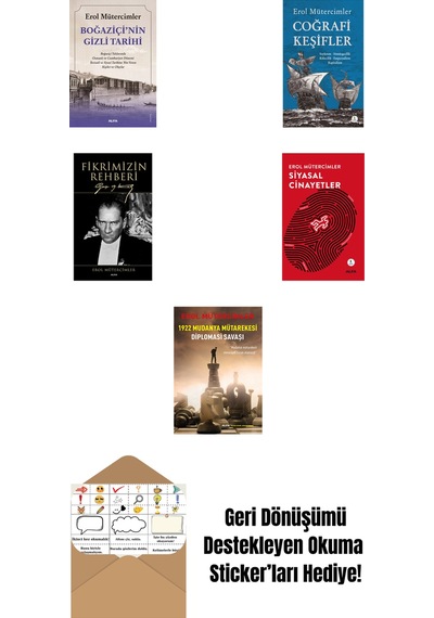 Erol Mütercimler 5 Kitap Set + Okuma Sticker'ları