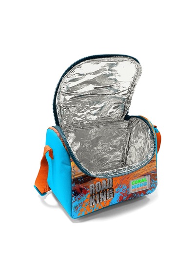 Coral High Kids Mavi Turuncu High Wheels Truck Desenli Thermo Beslenme Çantası 11794 Turuncu - Mavi