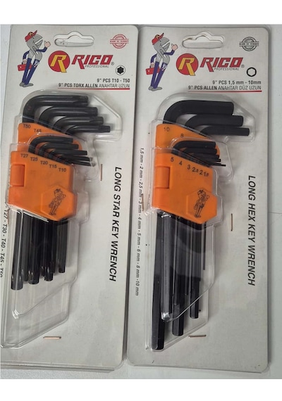 Ht- Rico L Allen Takımı Uzun Ve Torx Alyen Takımı Uzun 18 Pç