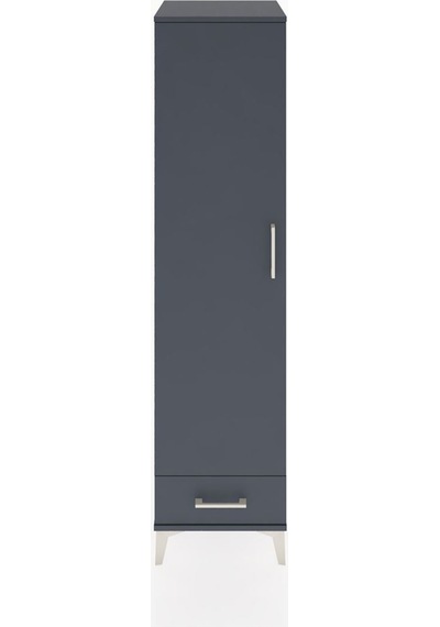 Hyperion Dolap 4 Raflı Tek Çekmeceli Tek Kapaklı 44x44x182 An... Antrasit Hyperion Dolap 4 Raflı Tek Çekmeceli Tek Kapaklı 44x44x182 An... Antrasit