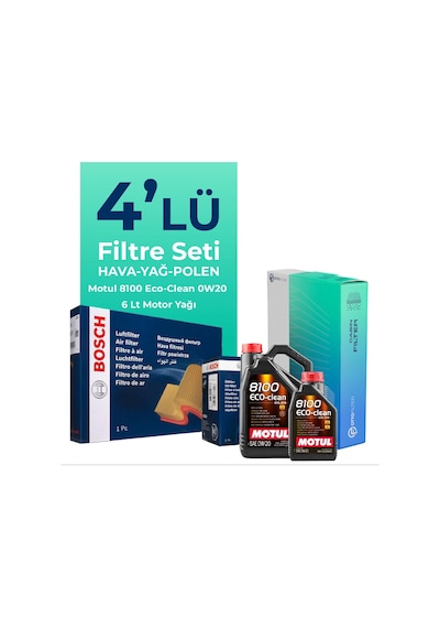 Bosch Volvo S90 2.0 Dizel D4 Filtre Bakım Seti Motul Motor Yağlı (2016-2018) 4 Lü