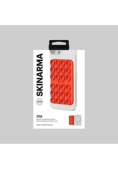 Skinarma Stax Magnetik Vakumlu Düz Zemin Telefon Tutucu Turuncu