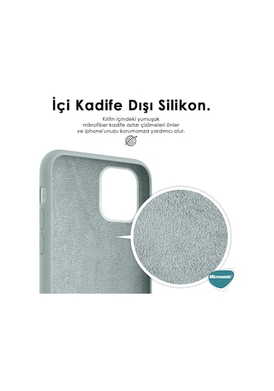 Microsonic Apple Uyumlu iPhone 14 Plus Kılıf Liquid Lansman Silikon Lacivert
