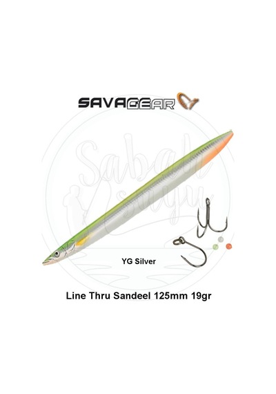 Savage Gear 3D Line Thru Sandeel 125Mm 19G 05 Yg Silver