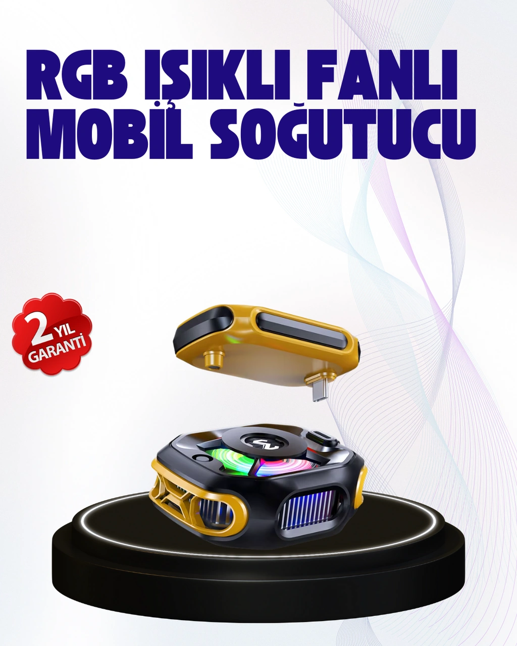 2000mah Bataryalı Kablosuz Taşınabilir Cihaz Soğutucu