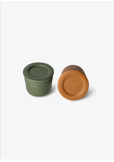 Citron Mini Sos Kapları 2'li Set - Caramel / Green 1286876